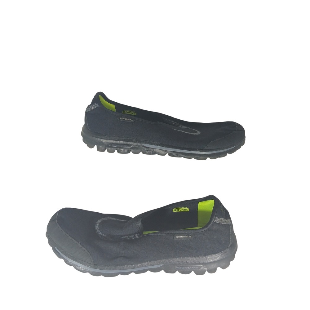 Skechers GOwalk 10 Black Slip On Memory Foam Sporty Comfort Walking Shoes